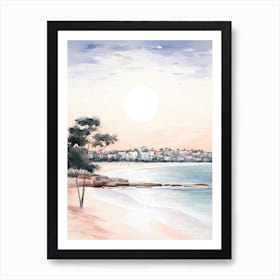 Watercolour Of Bondi Beach   Sydney Australia 2 Art Print