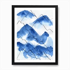 Mountain Blue 2 Art Print