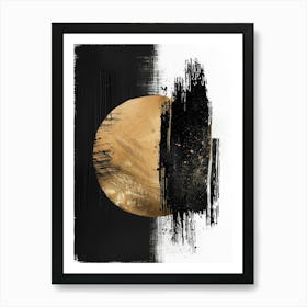 Black And White Abstract Painting 21 Art Print