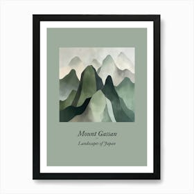 Landscapes Of Japan Mount Gassan 2 Art Print