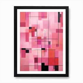 Geometric Pink Art Print