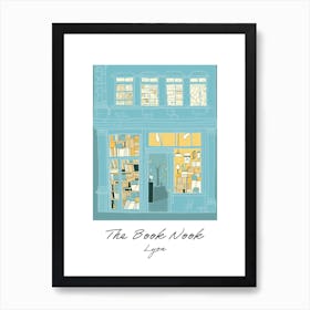 Lyon The Book Nook Pastel Colours 1 Poster Art Print