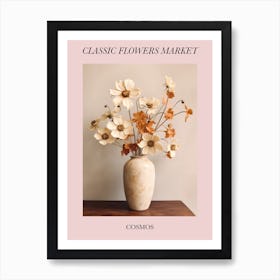 Classic Flowers Market  Cosmos Floral Poster 4 Art Print