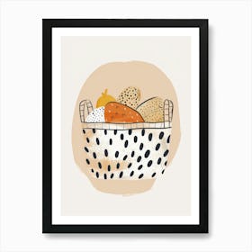 Basket Of Bread 1 Art Print