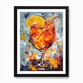 Aperol Spritz Painting Art Print