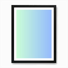 Blue And Green Gradient Wallpaper Art Print