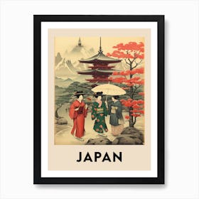 Vintage Travel Poster Japan 9 Art Print