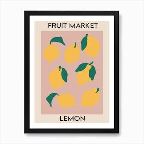 Fruit Market Lemon Art Print