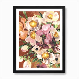 Brown Orchids Art Print