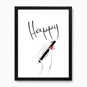 Happy Notes Art Print