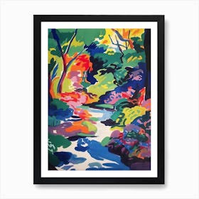 Kairakuen Gardens, Japan, Painting 7 Art Print