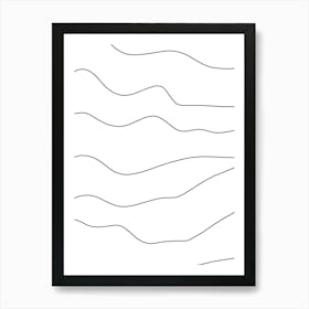 Wavy Lines 27 Art Print