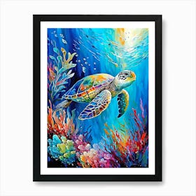 Sea Turtle Art Print