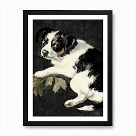 Dark Gothic Jack Russell Greeting Card Art Print