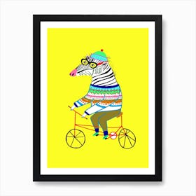 Yebra Bike Yellow Art Print