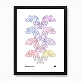 Geometric Bauhaus Poster 16 Art Print