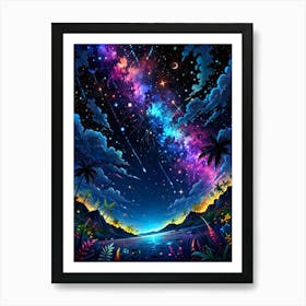 Sky With Stars 2 Art Print