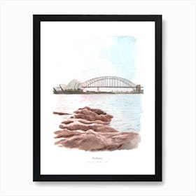 Sydney Harbour Bridge Australia Art Print