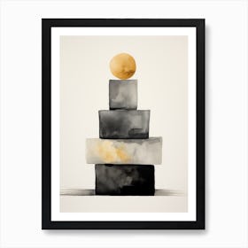 Black And Gold 2 Art Print