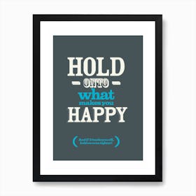 Hold On Art Print