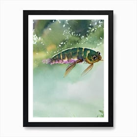 Emperor Shrimp Storybook Watercolour Art Print