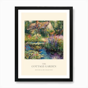 Cottage Garden Poster Floral Tapestry 1 Art Print