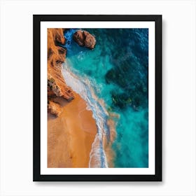 Aerial View Of A Beach 113 Art Print