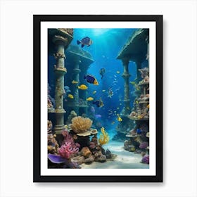 Beauty of underwater world 7 1 Art Print