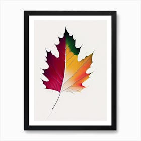 Maple Leaf Abstract 4 Art Print