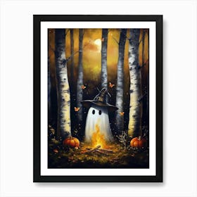 Ghost In The Woods 16 Art Print