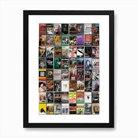 London Music Print - Retro Cassette Covers Art Print