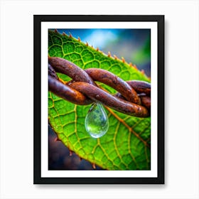 Dewdrop Prisms Explore The World Of Refraction An (1) Art Print