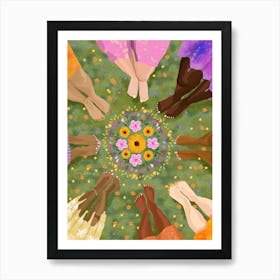 Flower Circle Art Print