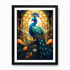 Peacock Art Print