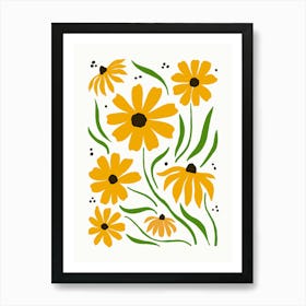 Yellow Daisies Affiche