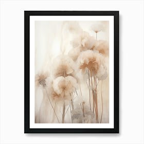 Boho Dried Flowers Hydrangea 1 Art Print