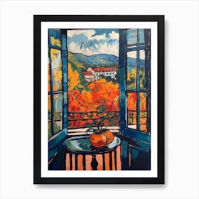 Window Edinburgh Scotland In The Style Of Matisse 1 Art Print