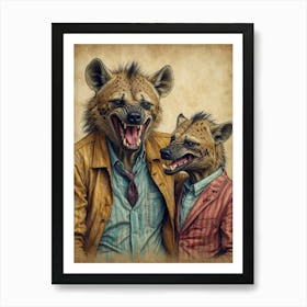 Hyenas Art Print