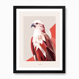 Minimalist Hawk Bird Poster Art Print