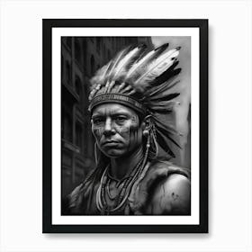 Indian Headdress 2 Art Print