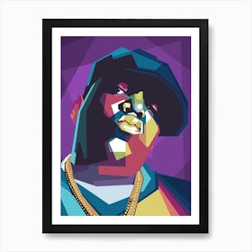 Biggie Pop Art WPAP Art Print