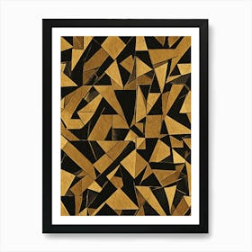 Black & Gold no1 Art Print