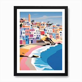 Bondi Beach, Australia, Bold Outlines 3 Art Print