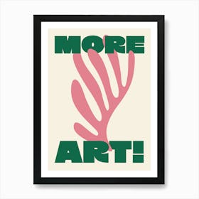 More Art Matisse - Green And Pink Art Print