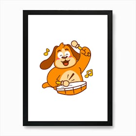 Prints, posters, nursery and kids rooms. Fun dog, music, sports, skateboard, add fun and decorate the place.11 Art Print