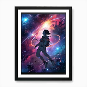 Space Girl Art Print