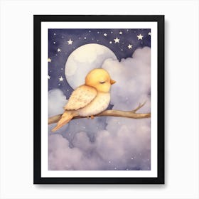 Sleeping Baby Chick 1 Art Print