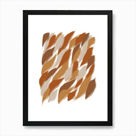 Abstract Brushstrokes Art Print