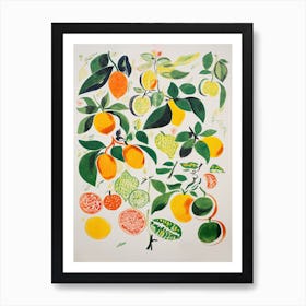 Ugli Fruit Drawing 1 Art Print