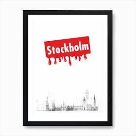 Stockholm Sweden 2 Art Print